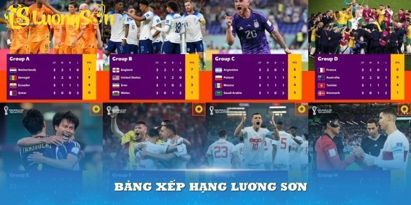 Thông qua bảng xếp hạng Luong Son TV bạn sẽ biết được phong độ của đội